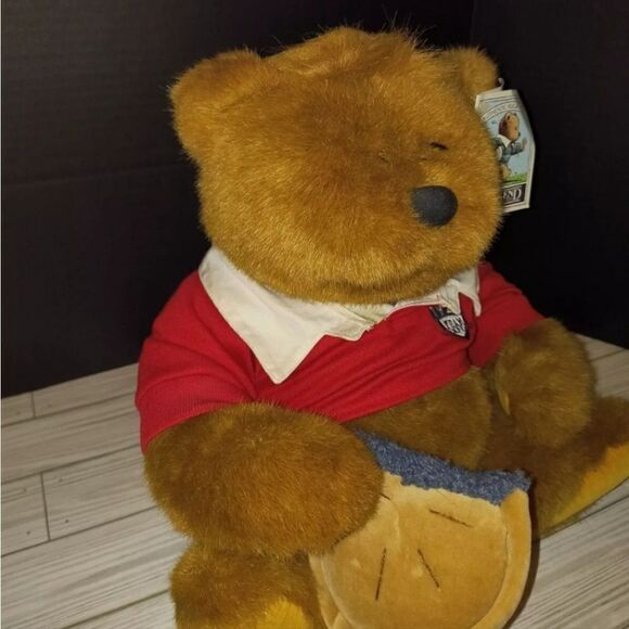 Land's End By Gund Vintage Teddy Bear Plush Kid Kodiak Rugby Bears 1996 With Tag - Picture 5 of 10